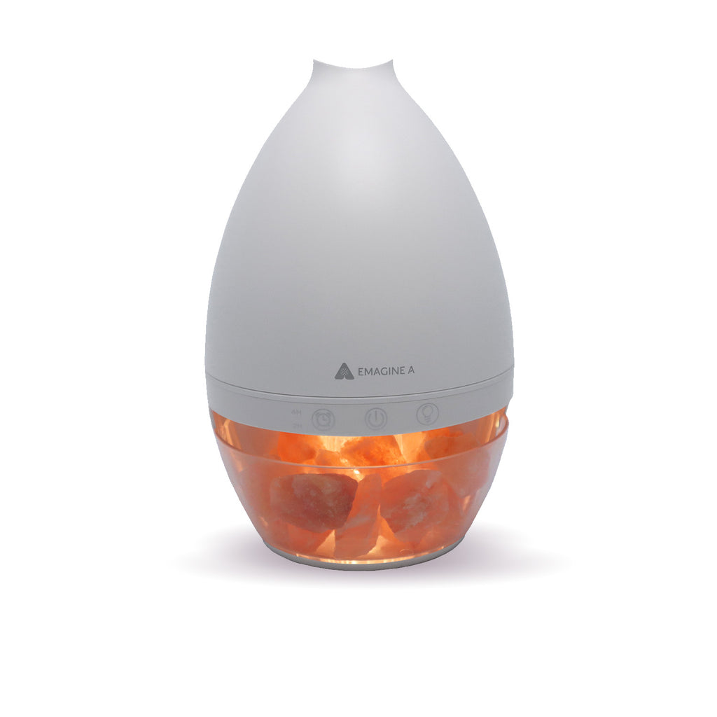 emagine A Himalayan salt lamp diffuser top aromatherapy device